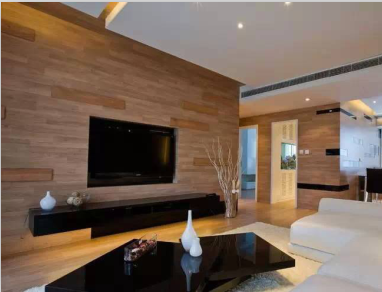 用木地板装饰墙面